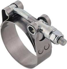 IDEAL TRIDON - 5-1/2 to 5.81" Hose, 3/4" Wide, T-Bolt Hose Clamp - 5-1/2 to 5.81" Diam, Stainless Steel - Best Tool & Supply
