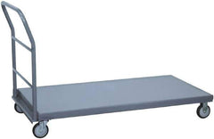 Jamco - 1,200 Lb Capacity Steel Platform Truck - Steel Deck, 30" OAW, 72" Platform Length, Urethane Casters - Best Tool & Supply