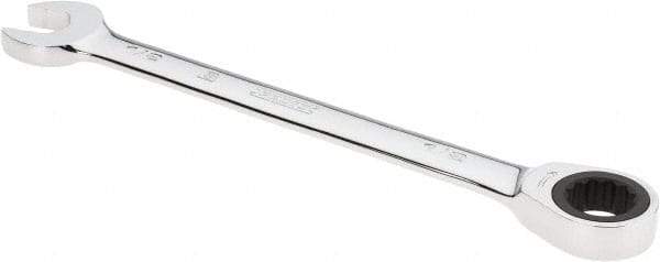 Proto - 1/2" 12 Point Combination Wrench - 0° Offset Angle, 7" OAL, Steel, Chrome Finish - Best Tool & Supply