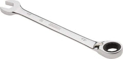 Proto - 17mm 12 Point Combination Wrench - 0° Offset Angle, 8-7/8" OAL, Steel, Chrome Finish - Best Tool & Supply