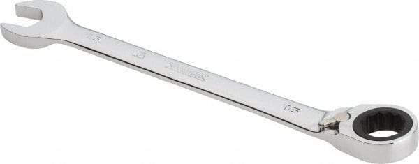 Proto - 16mm 12 Point Combination Wrench - 0° Offset Angle, 8-3/16" OAL, Steel, Chrome Finish - Best Tool & Supply