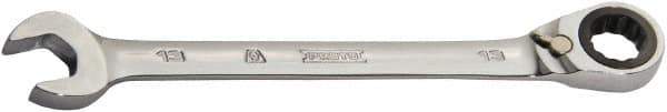 Proto - 21mm 12 Point Combination Wrench - 0° Offset Angle, 11-7/16" OAL, Steel, Chrome Finish - Best Tool & Supply