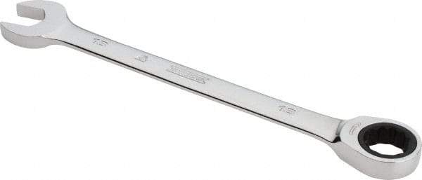 Proto - 18mm 12 Point Combination Wrench - 0° Offset Angle, 9-5/16" OAL, Steel, Chrome Finish - Best Tool & Supply