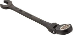 Proto - 10mm 12 Point Flexhead Combination Wrench - 15° Offset Angle, 5" OAL, Steel, Black Chrome Finish - Best Tool & Supply