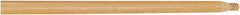 Rubbermaid - 54 x 1-1/16" Wood Handle for Push Brooms - Threaded Connection, Tan - Best Tool & Supply