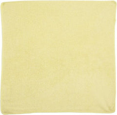 Rubbermaid - Dry Microfiber Wipes - 16" x 16" Sheet Size, Yellow - Best Tool & Supply