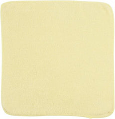 Rubbermaid - Dry Microfiber Wipes - 12" x 12" Sheet Size, Yellow - Best Tool & Supply