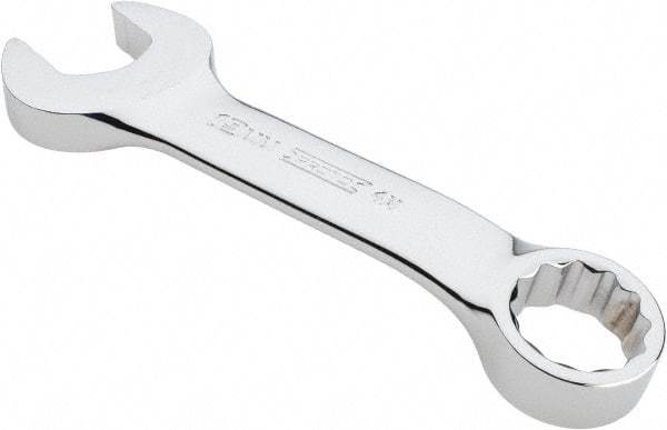 Proto - 19mm 12 Point Offset Combination Wrench - 15° Offset Angle, 6-15/64" OAL, Steel, Chrome Finish - Best Tool & Supply