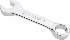 Proto - 17mm 12 Point Offset Combination Wrench - 15° Offset Angle, 5-1/16" OAL, Steel, Chrome Finish - Best Tool & Supply