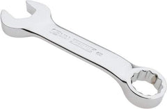 Proto - 15mm 12 Point Offset Combination Wrench - 15° Offset Angle, 4-11/16" OAL, Steel, Chrome Finish - Best Tool & Supply