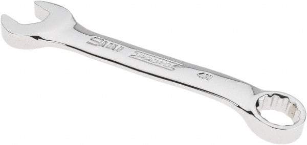 Proto - 9mm 12 Point Offset Combination Wrench - 15° Offset Angle, 5-1/16" OAL, Steel, Chrome Finish - Best Tool & Supply