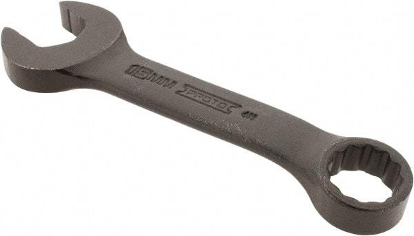 Proto - 15mm 12 Point Offset Combination Wrench - 15° Offset Angle, 4-11/16" OAL, Steel, Black Finish - Best Tool & Supply