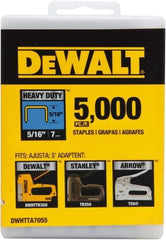 DeWALT - 1/2" Wide Steel Heavy Duty Staples - 15/32" Leg Length - Best Tool & Supply