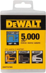 DeWALT - 3/8" Wide Steel Heavy Duty Staples - 13/32" Leg Length - Best Tool & Supply