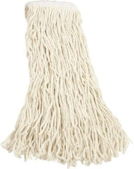 Rubbermaid - 5" White Head Band, Large Cotton Cut End Mop Head - 4 Ply, Side Loading Connection - Best Tool & Supply