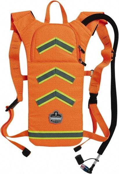 Ergodyne - Low Profile Orange Hydration Backpack - 17 Inch Long x 10-1/2 Inch Wide x 1-1/2 Inch Deep, 70 Ounce Reservoir Capacity - Best Tool & Supply