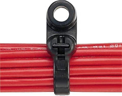 Panduit - 8-1/2" Long Black Nylon Barbed Cable Tie - 50 Lb Tensile Strength, 1.3mm Thick, 50.8mm Max Bundle Diam - Best Tool & Supply