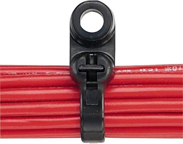 Panduit - 15-1/2" Long Black Nylon Barbed Cable Tie - 120 Lb Tensile Strength, 1.7mm Thick, 102mm Max Bundle Diam - Best Tool & Supply