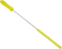 Vikan - 0.4" Diam Polyester Valve Brush - 19-5/8" OAL, 5-11/16" Head Length, Polypropylene & Stainless Steel Handle - Best Tool & Supply