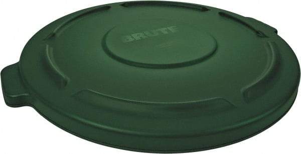 Rubbermaid - Round Lid for Use with 20 Gal Round Trash Cans - Green, Polyethylene, For Brute Trash Cans - Best Tool & Supply