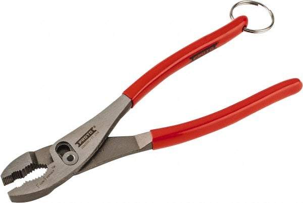 Proto - 10" OAL, 2-11/64" Jaw Length, 1-13/32" Jaw Width, Tethered, Slip Joint Pliers - 2 Positions, Slip Joint Head, Slip Joint Plier Tool - Best Tool & Supply