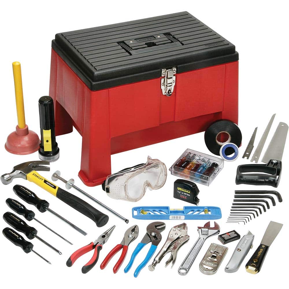 Ability One - 24 Piece General/Home Repair Tool Set - Exact Industrial Supply