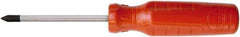 Proto - #0, 5-3/4" OAL, Tethered Phillips Screwdriver - 3" Blade Length, Round Shank, Ergonomic Handle - Best Tool & Supply