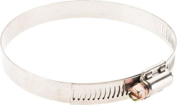 Value Collection - SAE Size 60, 3-5/16 to 4-1/4" Diam, Stainless Steel Worm Drive Clamp - 1/2" Wide - Best Tool & Supply