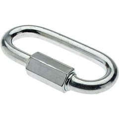 Value Collection - Zinc Steel Quick Link - 1/4" Diameter, 880 Lb Load Limit - Best Tool & Supply