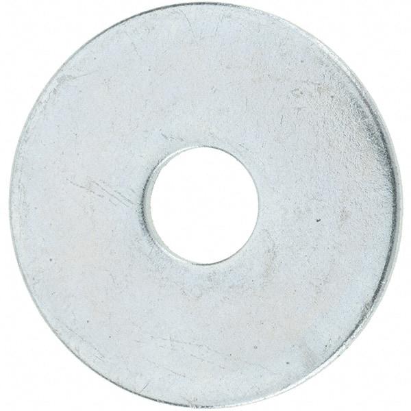 Value Collection - 5/16" Screw, Steel Fender Flat Washer - 11/32" ID x 1-1/4" OD, 1/16" Thick, Zinc-Plated Finish - Best Tool & Supply