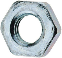 Import - M4x0.70 Metric Coarse Steel Right Hand Hex Jam Nut - 7mm Across Flats, 2.2mm High, Zinc-Plated Finish - Best Tool & Supply