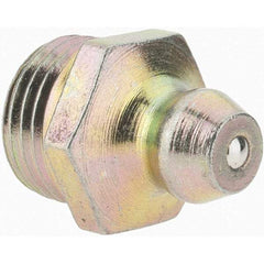 Value Collection - Straight Head Angle, 1/8-27 Taper Thread Grease Fitting - Zinc Plated Finish - Best Tool & Supply