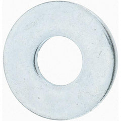 Value Collection - 1/2" Screw, Grade 8 Steel USS Flat Washer - 9/16" ID x 1-3/8" OD, 7/64" Thick, Zinc-Plated Finish - Best Tool & Supply