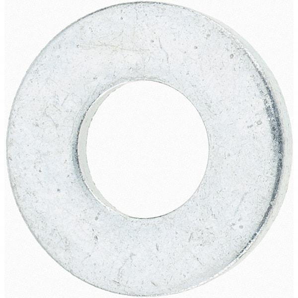 Value Collection - 1/4" Screw, Grade 8 Steel SAE Flat Washer - 9/32" ID x 5/8" OD, 1/16" Thick, Zinc-Plated Finish - Best Tool & Supply