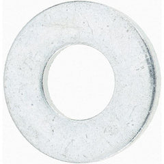 Value Collection - 1/4" Screw, Grade 8 Steel SAE Flat Washer - 9/32" ID x 5/8" OD, 1/16" Thick, Zinc-Plated Finish - Best Tool & Supply