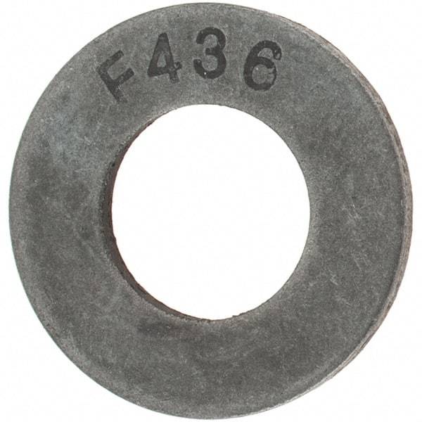 Value Collection - 7/16" Screw, Grade 8 Steel SAE Flat Washer - 15/32" ID x 59/64" OD, Plain Finish - Best Tool & Supply