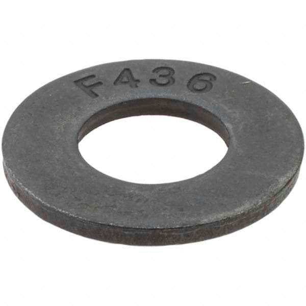 Value Collection - 3/8" Screw, Grade 8 Steel SAE Flat Washer - 13/32" ID x 13/16" OD, Plain Finish - Best Tool & Supply