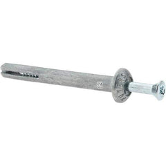 Powers Fasteners - 1/4" Diam, 1/4" Drill, 2-1/4" OAL, Hammer Drive Concrete Anchor - Zamac Alloy, Zinc-Plated Finish, Mushroom Head - Best Tool & Supply