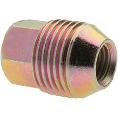 Value Collection - M12-1.5 Zinc Finish External Thread Wheel Nut - 19mm Hex, 31mm Overall Length, 60° Seat Angle - Best Tool & Supply