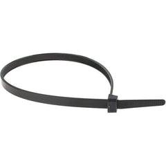 Made in USA - 14" Long Black Nylon Standard Cable Tie - 120 Lb Tensile Strength - Best Tool & Supply