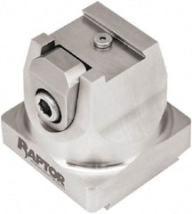 Raptor Workholding - 2" High x 2.07" Wide x 2.07" Long Dovetail Vise - 3/4" Jaw Opening Capacity, 1/8" High x 1.26" Wide Jaw, For 4 & 5 Axis Workholding Systems - Best Tool & Supply