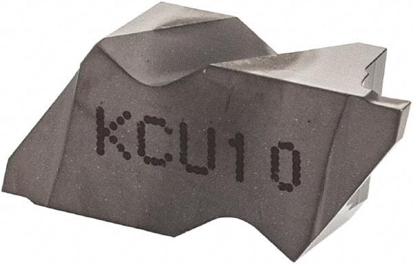 Kennametal - 2031NG K Grade KCU10, 0.79mm Cutting Width Carbide Grooving Insert - 1.27mm Max Depth of Cut, Left Hand, 0.09mm Corner Radius, AlTiN Finish - Best Tool & Supply