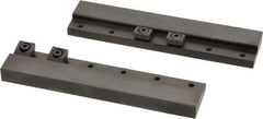 Mitee-Bite - 2 Piece, 5-3/4 x 1-1/4" Magnetic Chuck Gripping Rails - 0.58" High, Carbon Steel, Black Oxide Finish - Best Tool & Supply