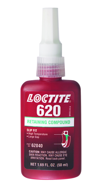 620 Retaining Compound; Slip Fit; High Strength; High Temperatures -50 ml - Best Tool & Supply