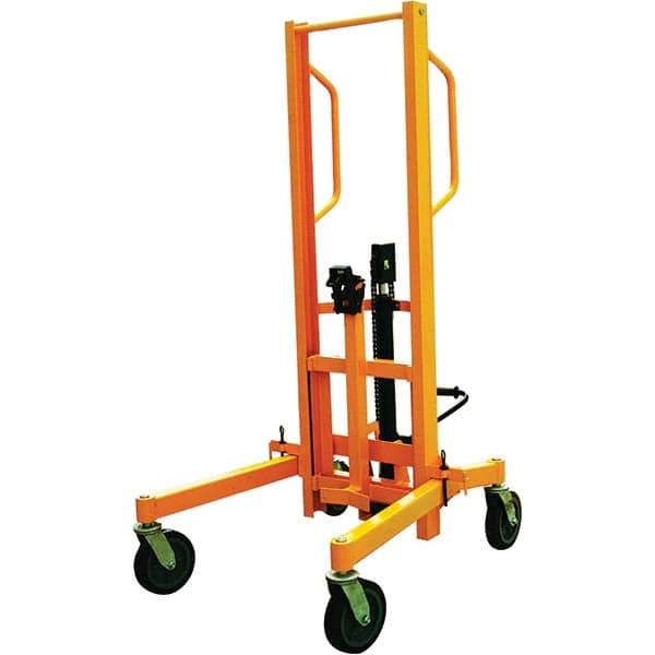 Wesco Industrial Products - 880 Lb Load Capacity, 30 & 55 Gal Drum Truck - 54-3/4" Wide x 71-1/4" High, 4 Steel Wheels - Best Tool & Supply