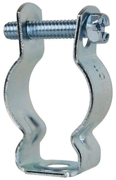 Cooper B-Line - Steel Rigid/EMT Conduit Hanger with Bolt - 3/4" EMT, 3/4" Rigid, 1/4" Rod, Zinc Plated Finish - Best Tool & Supply