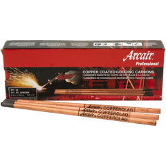 Arcair - 12" Long, 3/8" Diam, Copper Carbon Arc Gouging Electrode - Exact Industrial Supply