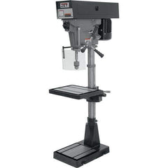 Jet - 15" Swing, Step Pulley Drill Press - 6 Speed, 1 hp, Single Phase - Best Tool & Supply