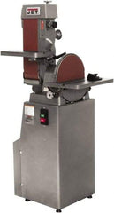 Jet - 48 Inch Long x 6 Inch Wide Belt, 12 Inch Diameter, Vertical Combination Sanding Machine - 2,850 Ft./min Belt Speed, 1-1/2 HP, Single Phase - Best Tool & Supply