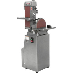 Jet - 48 Inch Long x 6 Inch Wide Belt, 12 Inch Diameter, Horizontal and Vertical Combination Sanding Machine - 2,850 Ft./min Belt Speed, 1-1/2 HP, Three Phase - Best Tool & Supply